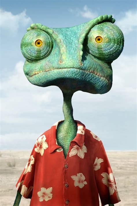 Our hero arrives in the small desert town named Dirt.This is a property of Paramount Pictures.#Rango